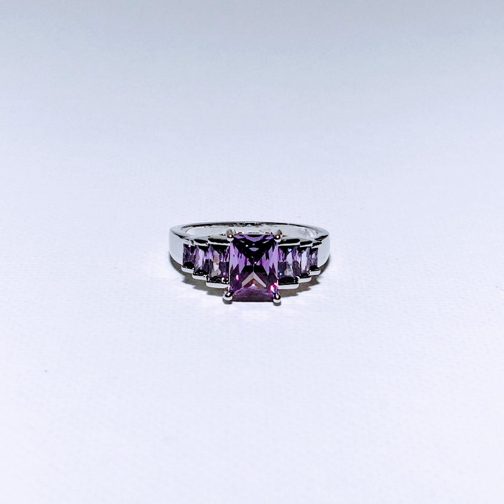 Purple Zircon Ring